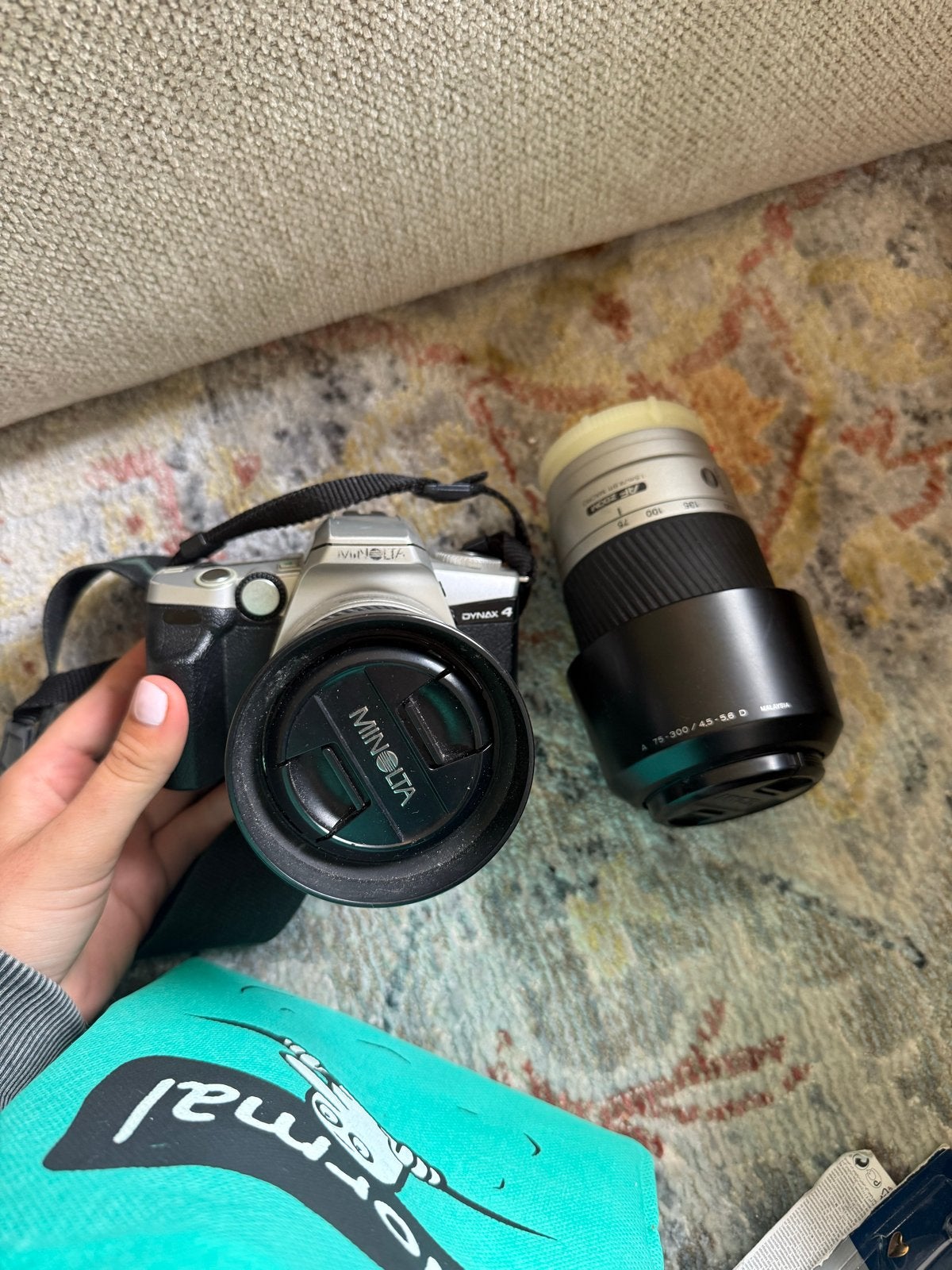 Minolta Analoge Camera met Extra Lens en Batterijen, Ophalen of Verzenden, Gebruikt, Spiegelreflex, Minolta
