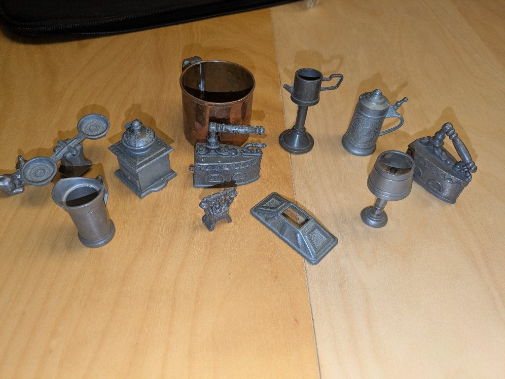 Verzameling tinnen miniaturen / figuren, Antiek en Kunst, Ophalen of Verzenden