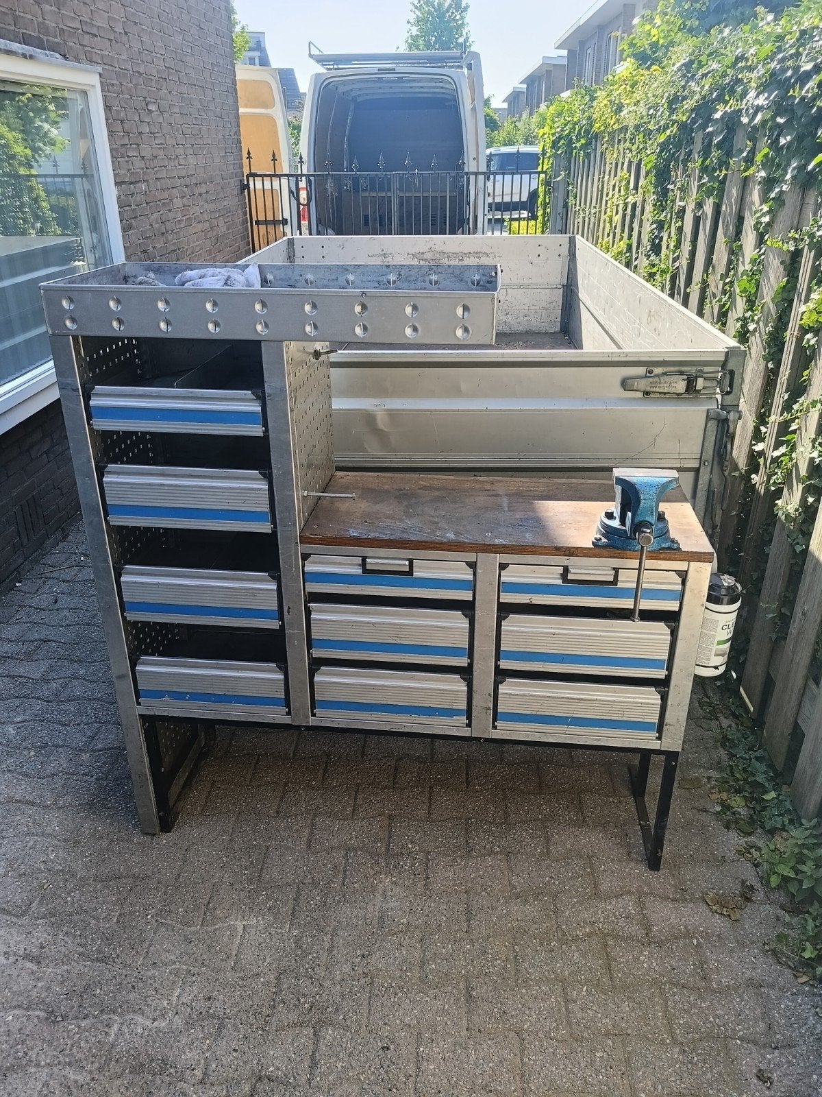 Complete Bedrijfswagen Inbouw met Werkbank en Laden, Ophalen of Verzenden