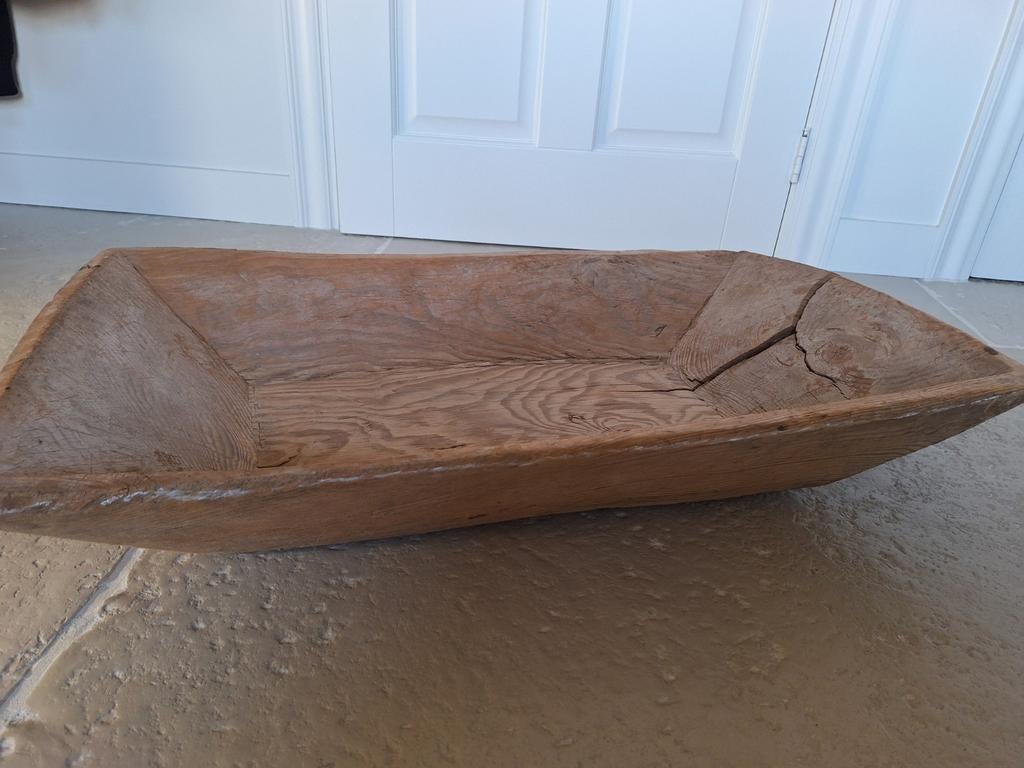 Grote oude houten trog/bak!, Ophalen of Verzenden, Gebruikt, Minder dan 50 cm, Minder dan 50 cm