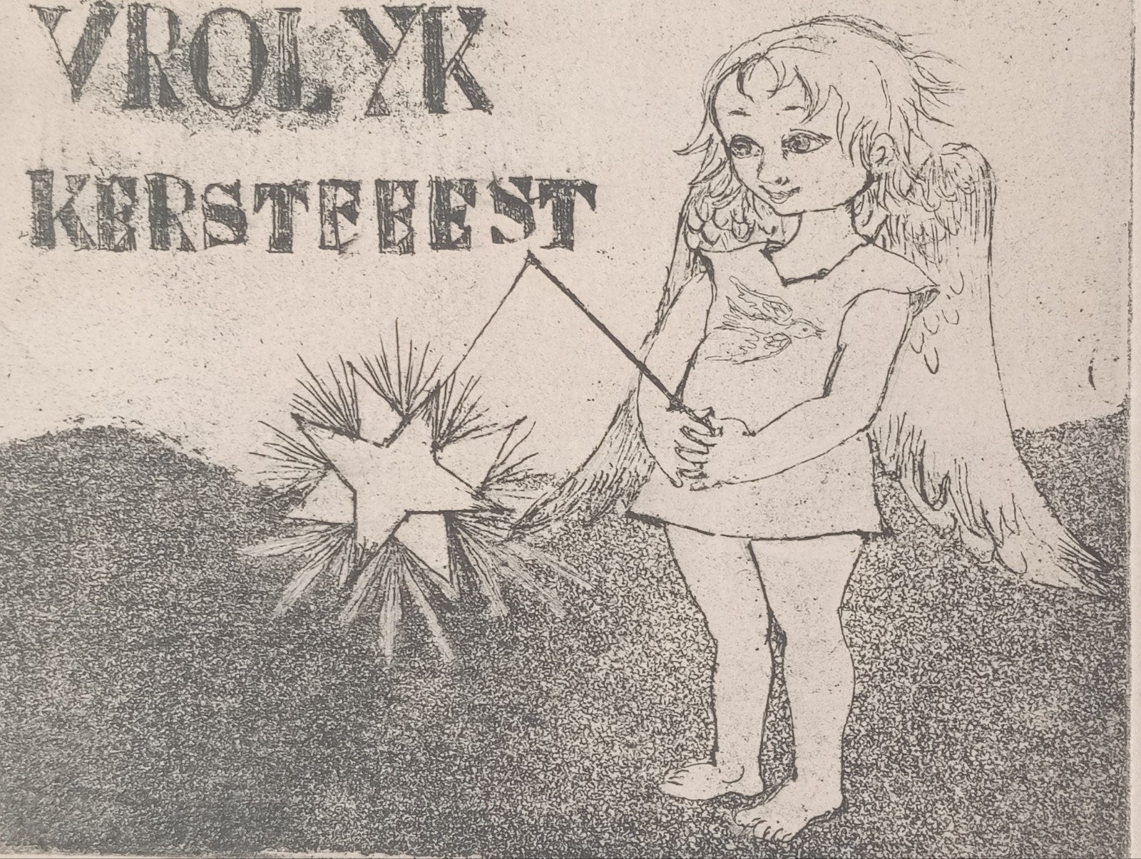 Cara Waller ets gesigneerd kunstenaar/auteur Jurrie Poot, Antiek en Kunst, Ophalen of Verzenden