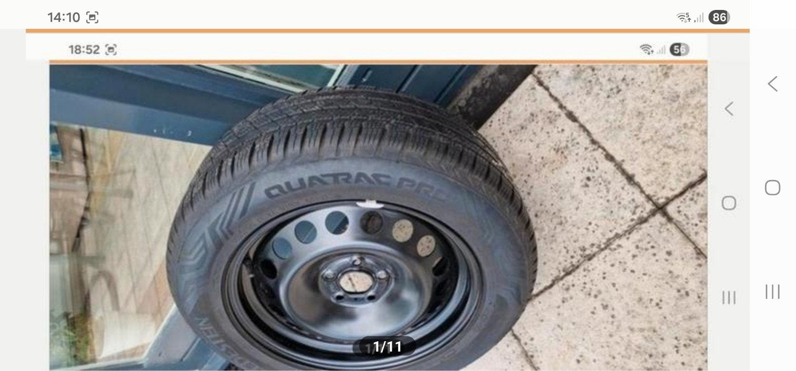 Nieuwe Band met Velg Voor Ford of andermerk 235/ 55 R 17 M+R, Auto-onderdelen, Ophalen, Gebruikt, Ford