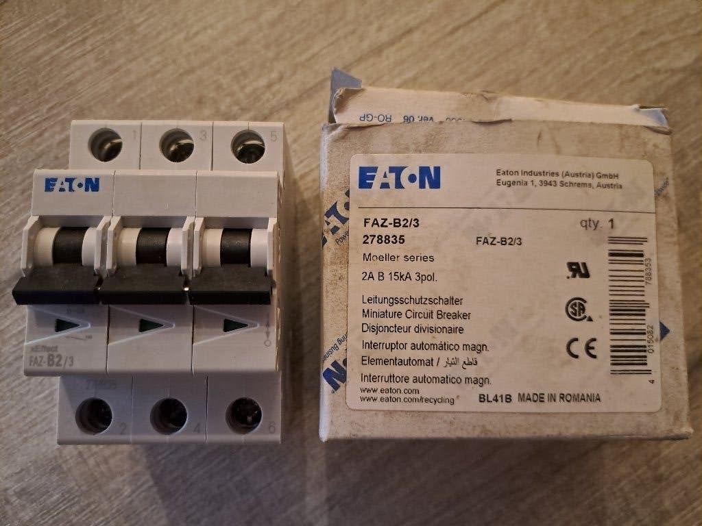 Installatieautomaat EATON FAZ-B2/3, Ophalen of Verzenden, Nieuw