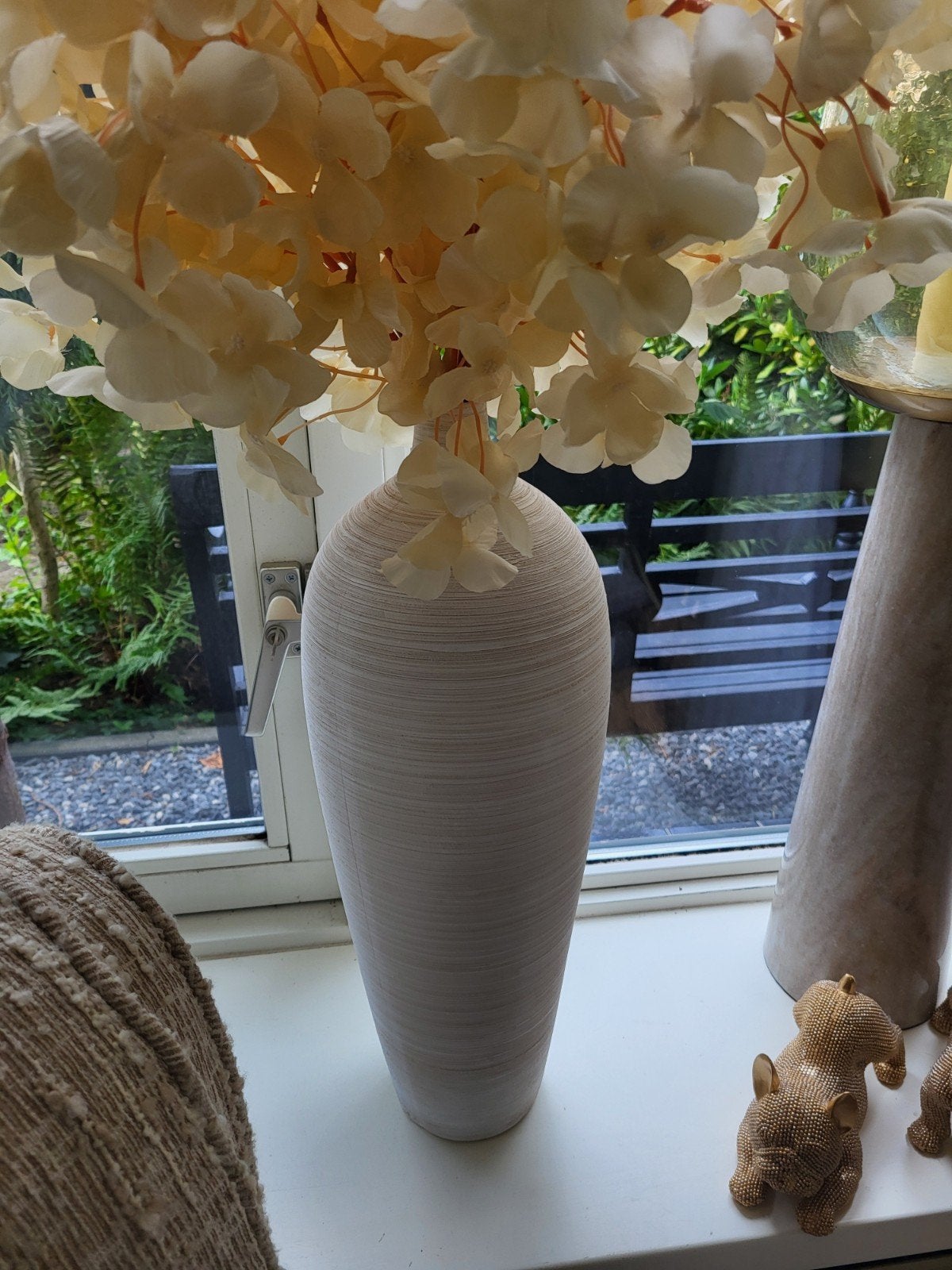 2 ptmd carvinvazen 50cm hoog, Ophalen of Verzenden, Wit