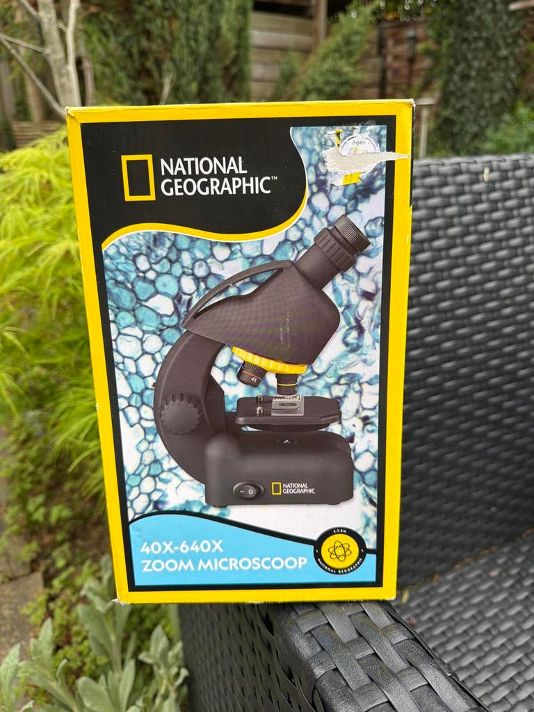 National Geographic 40x-640x Zoom Microscoop, Ophalen, Gebruikt, 400x tot 1000x, Biologische microscoop