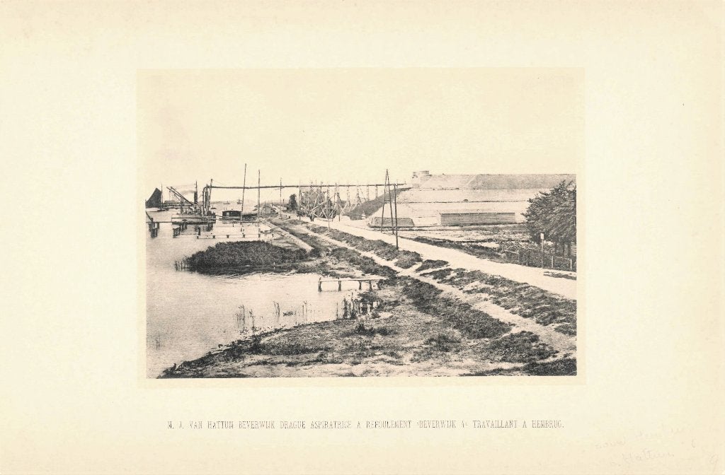 Litho (2de) Hembrug - MJ van Hattum Beverwijk 1907. , Ophalen of Verzenden