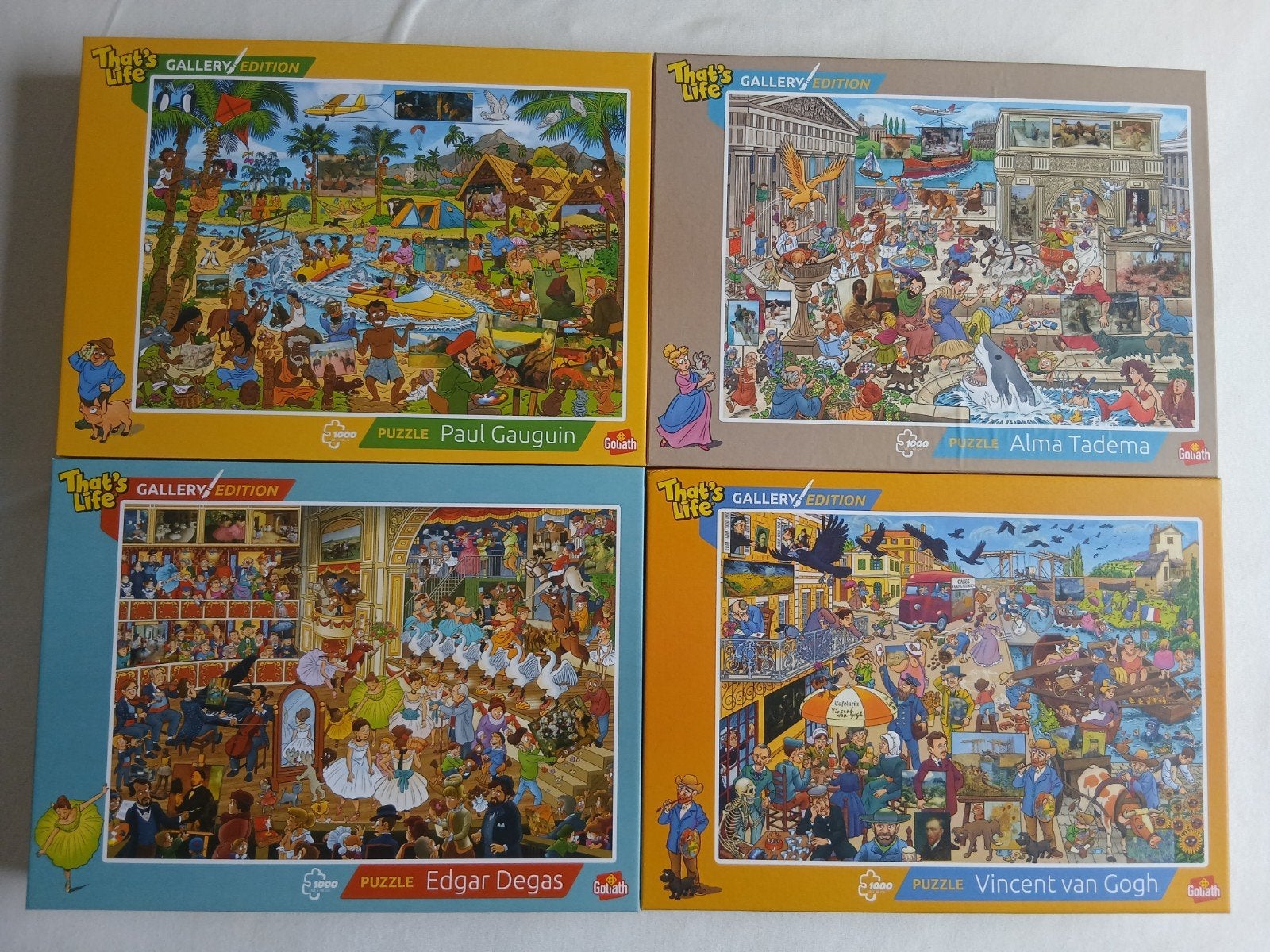 4 Thats life Gallery edition puzzels, 1000 stukjes, nieuw, Ophalen, 500 t/m 1500 stukjes, Nieuw, Legpuzzel