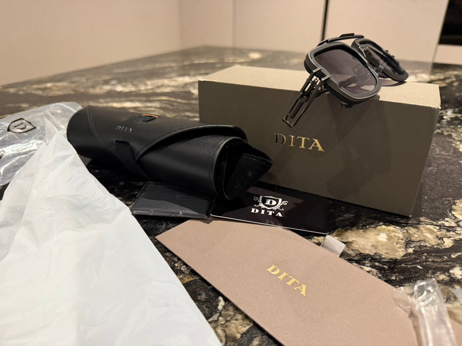DITA Hyperlux-1000 zonnebril, Overige merken, Zonnebril, Zwart, Nieuw