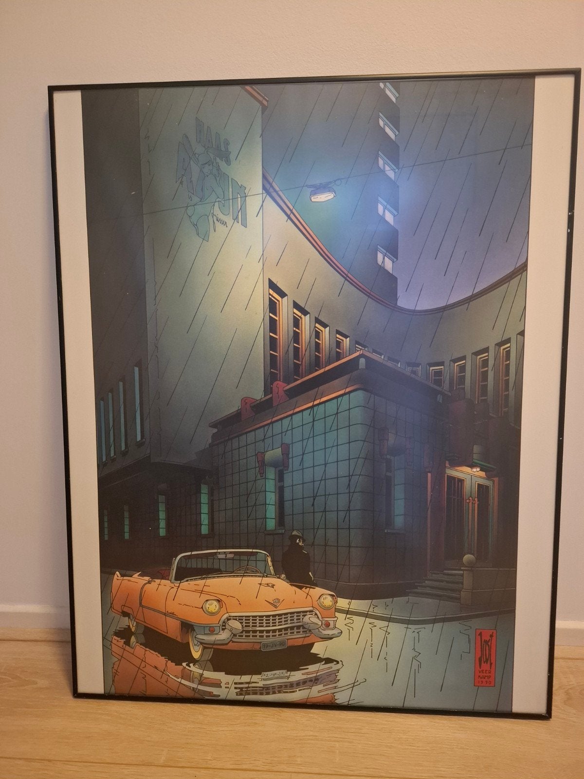 Ingelijste print van Joost Veerkamp, 1990, 67x84 cm, Ophalen, Poster, Fotografie, Achter glas