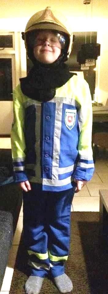 Vader + zoon Brandweerman outfit mt 48 / 152 / 164, Ophalen of Verzenden, Nieuw, 158 t/m 164, Jongen