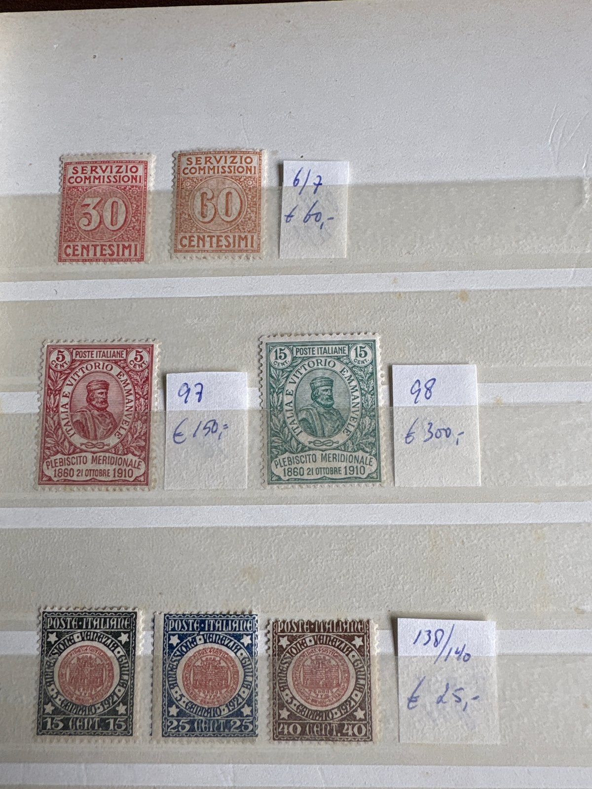 Postzegels Italië - Diverse series met plakker, Ophalen of Verzenden, Postfris