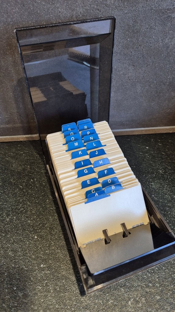 Vintage Rolodex VIP, kaartenbak, nieuw! T8, Diversen, Tweedehands verkoop, Tweedehands verkoop, Gebruikt, Ophalen of Verzenden