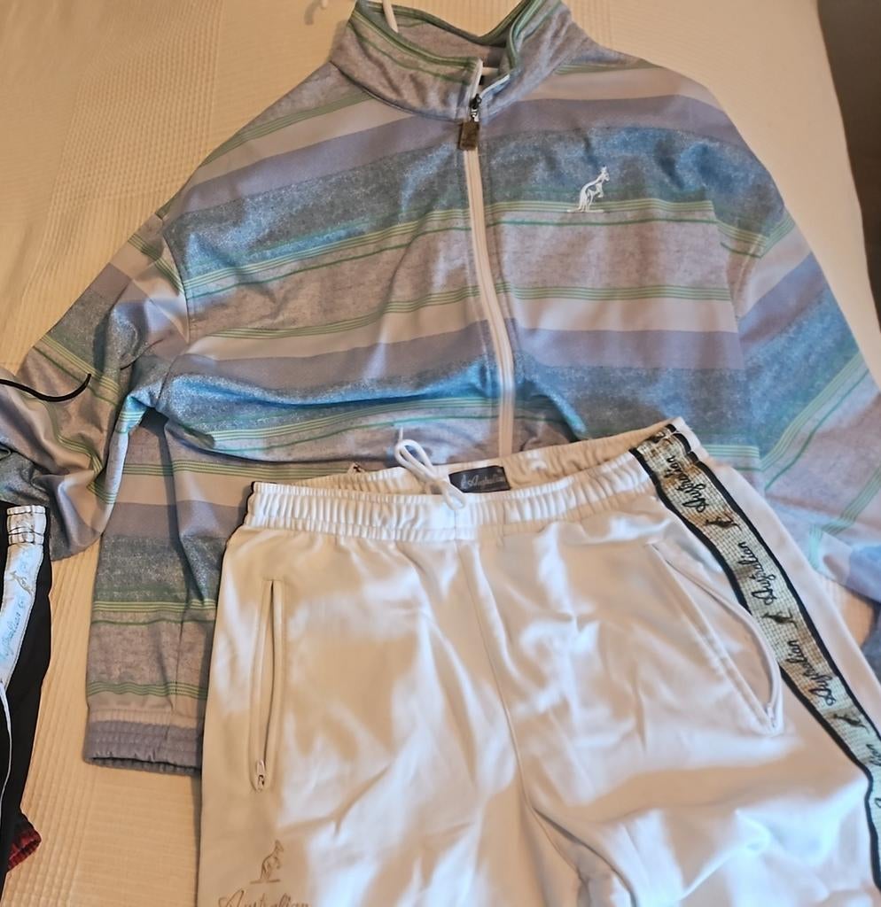 Australian jack en broek met gouden bies met 2 ritsen, Kleding | Heren, Ophalen of Verzenden, Zo goed als nieuw, Maat 48/50 (M)