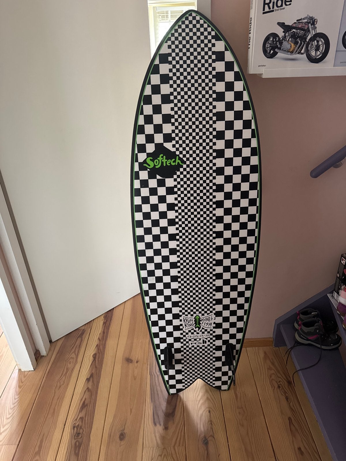 Softech Rocket Fish 5'8" Softtop Surfboard, Watersport en Boten, Golfsurfen, Ophalen of Verzenden, Nieuw, Fish, Met vinnen