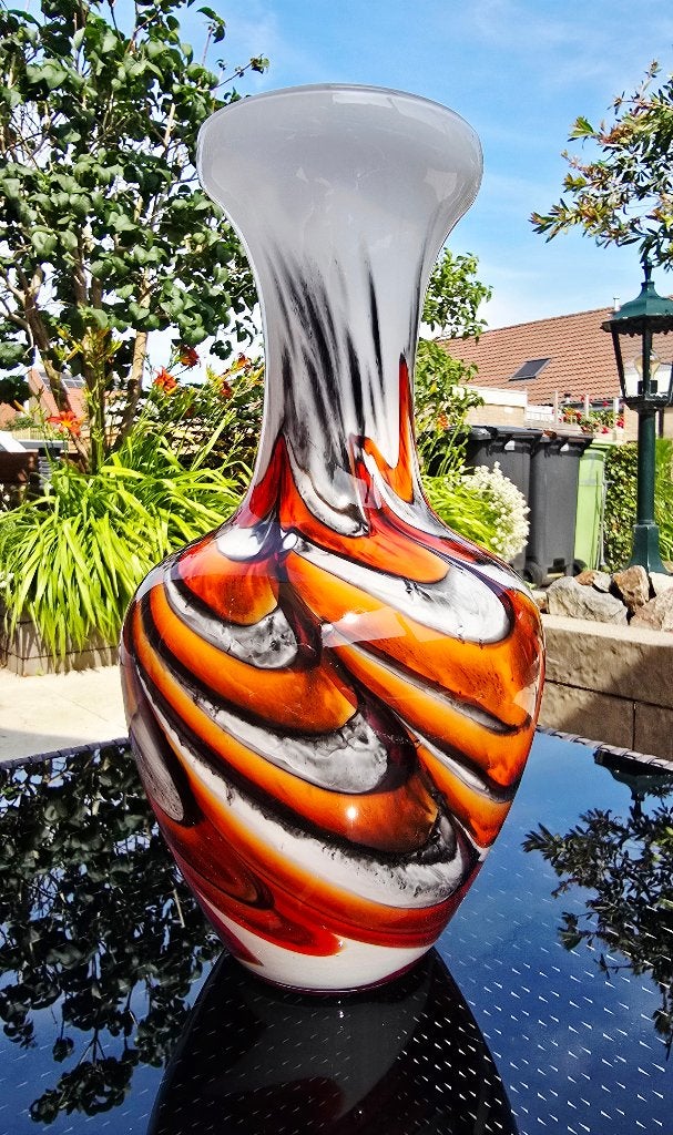 Vintage Carlo Moretti Opaline Florence Vaas - 27cm - Top!, Verzenden