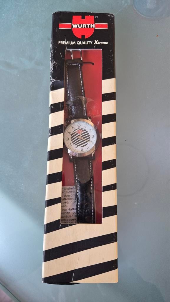 Würth horloge, Overige merken, Leer, Staal, Polshorloge