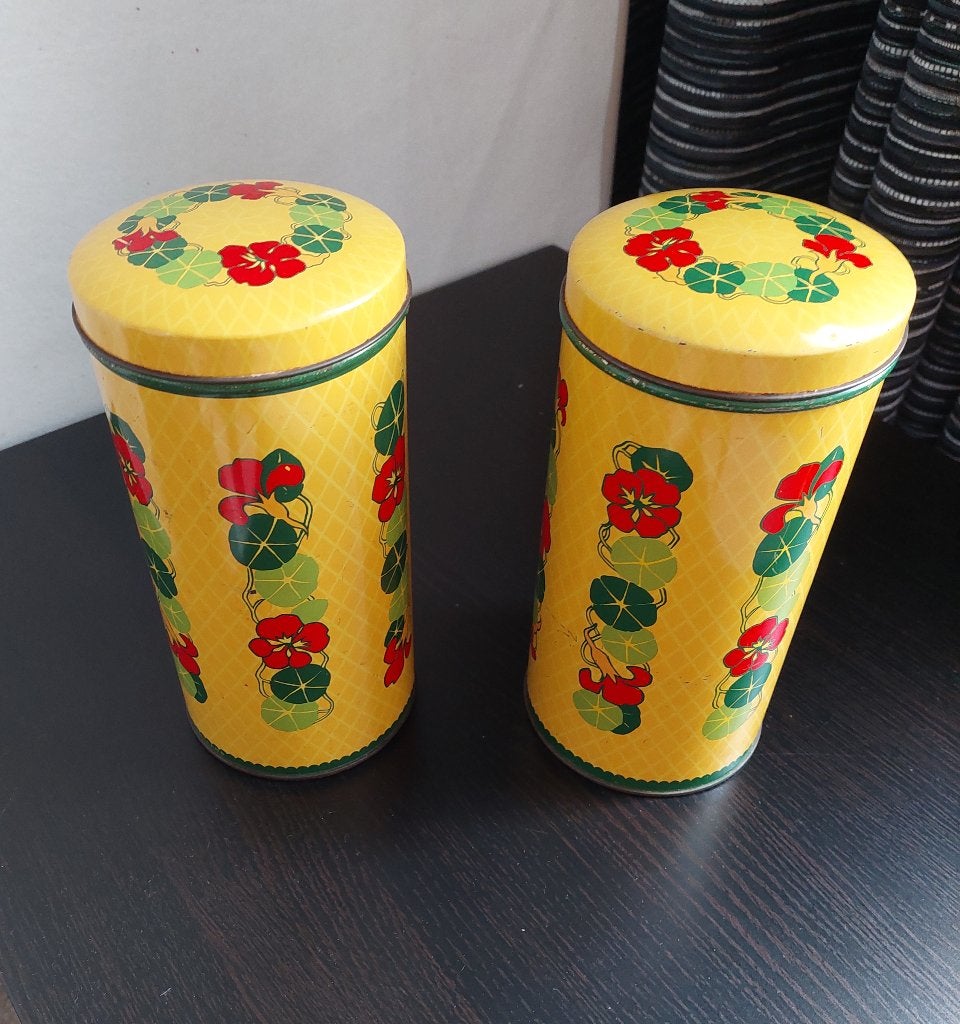 2 stuks Verkade beschuitblikken., Verzamelen, Ophalen of Verzenden, Gebruikt, Beschuit, Verkade