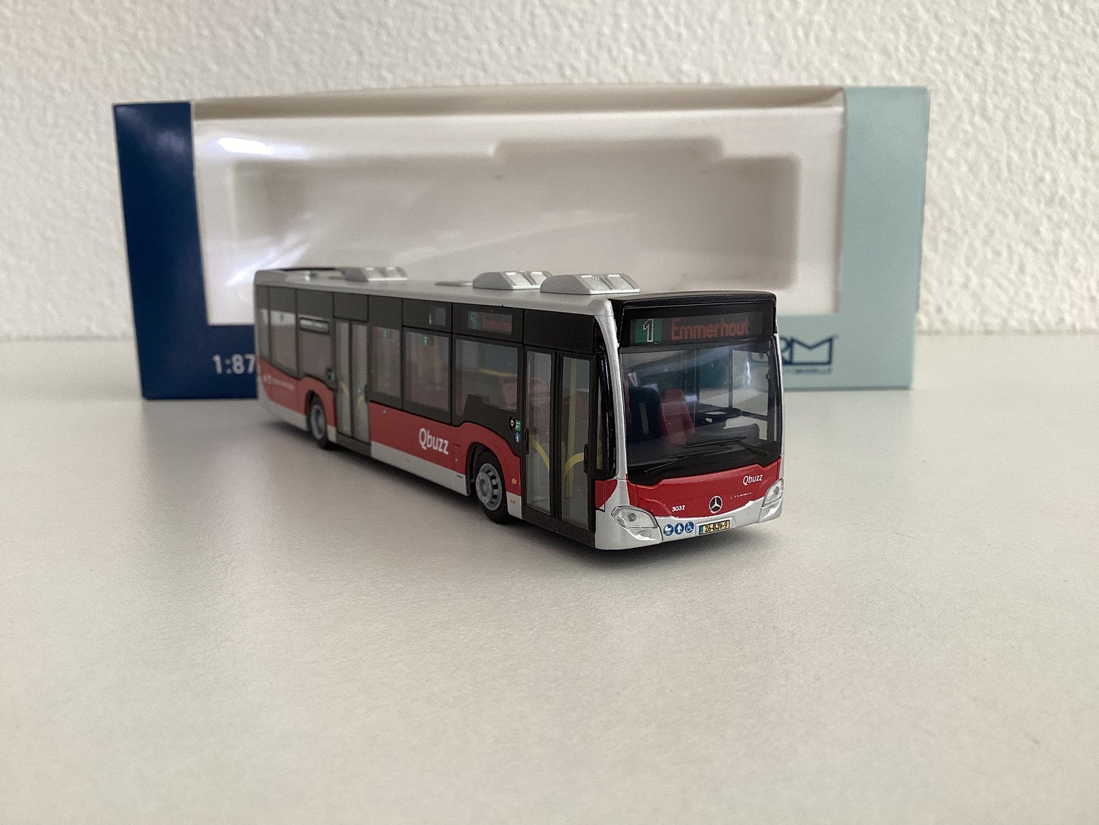 Mercedes Citaro Qbuzz GD (lijn 1 Emmerhout) 1:87 Rietze, Ophalen of Verzenden, Nieuw, Bus of Vrachtwagen, Rietze