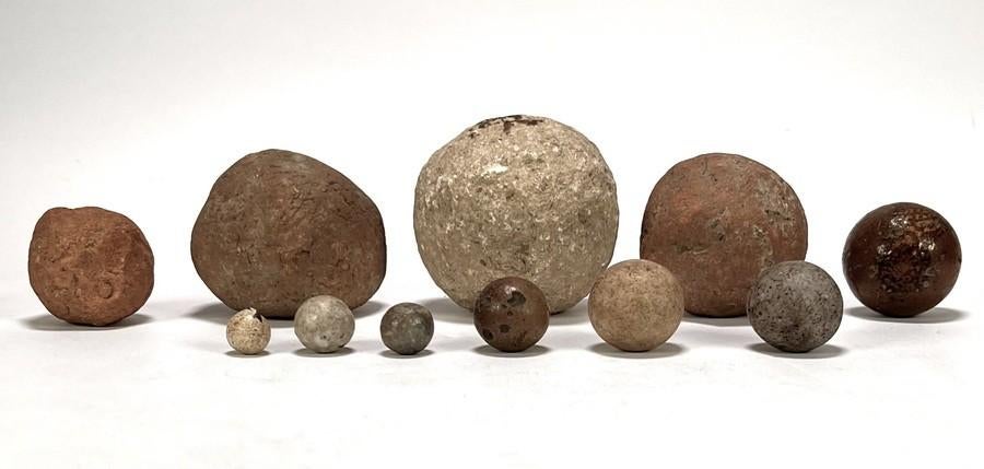 1434. Stenen kogels, Groningen, 17e eeuw, Ophalen of Verzenden