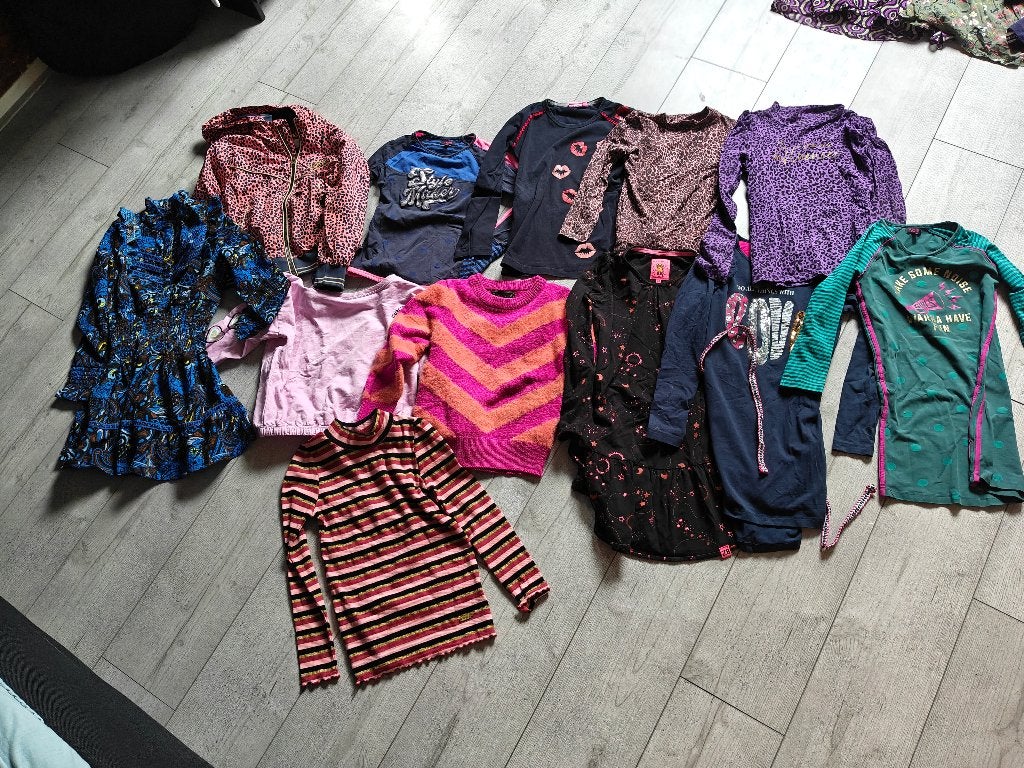 Kledingpakket meisje 128/134, Ophalen of Verzenden, Zo goed als nieuw, Maat 128
