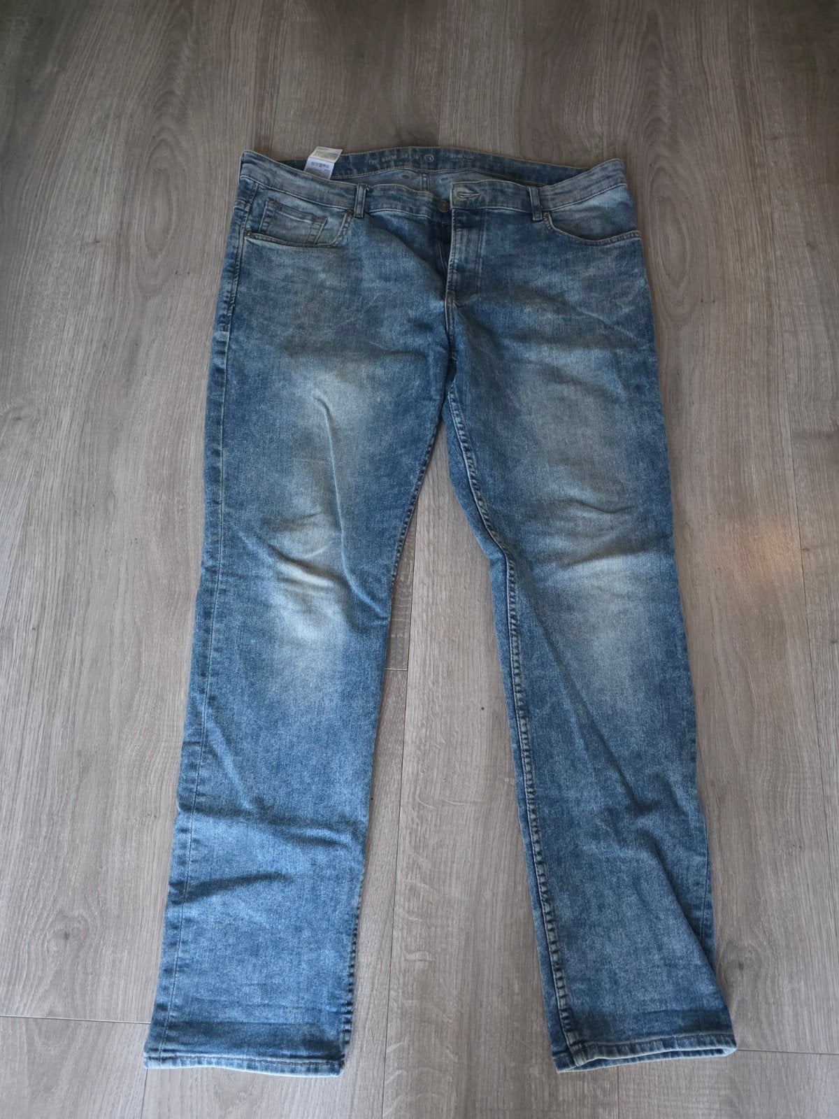 C&A Canda blauwe stretch jeans / spijkerbroek - Maat 42 / 34, Kleding | Heren, Ophalen of Verzenden, Zo goed als nieuw, Blauw