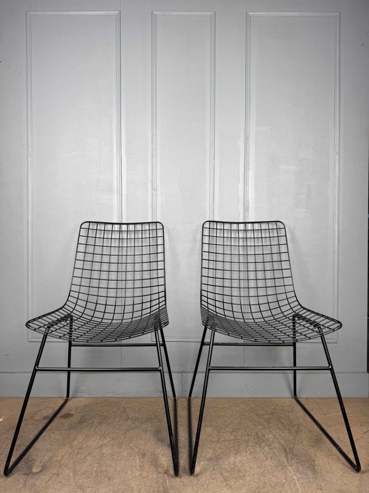 12 HK Living Wire design stoelen, Huis en Inrichting, Stoelen, HK Living, Zwart, Ophalen of Verzenden, Zo goed als nieuw