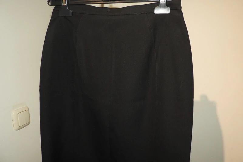 Thierry Mugler zwarte rok splitje aan de achterkant F40, Kleding | Dames, Maat 38/40 (M), Verzenden, Zwart, Thierry mugler