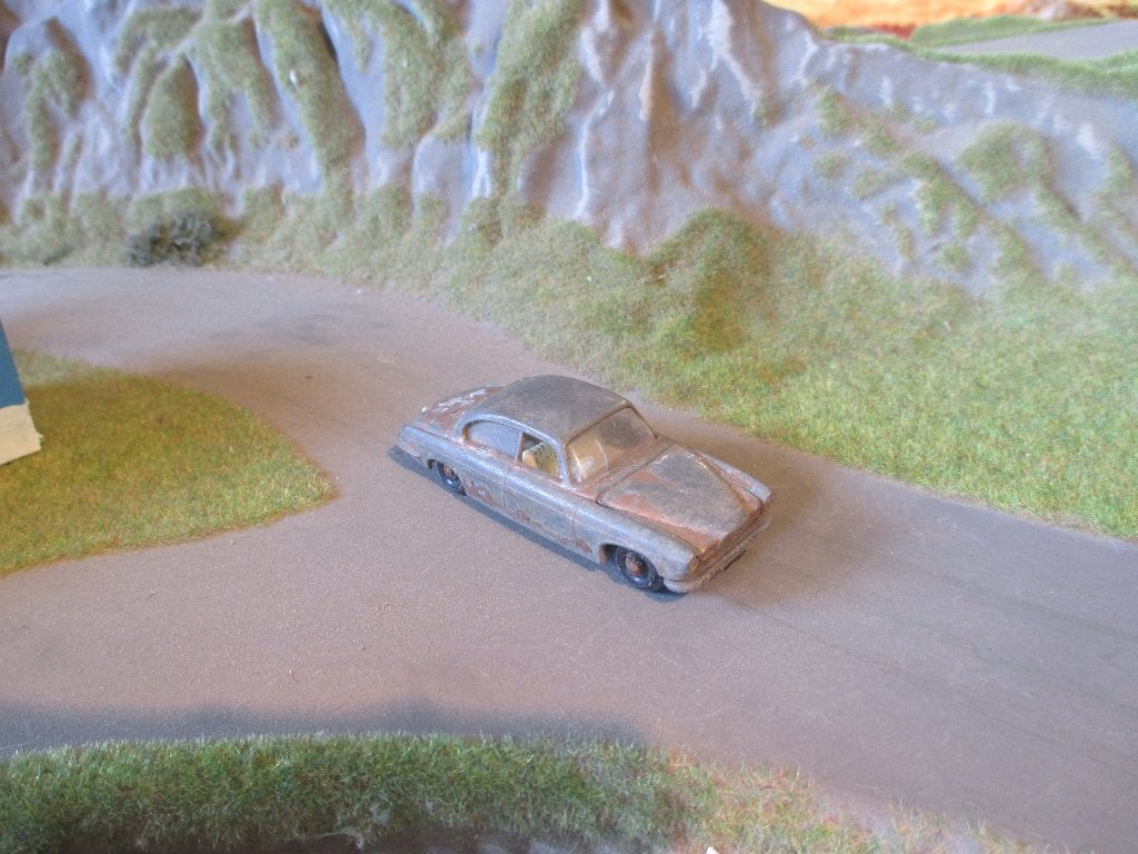 1/72 Jaguar Mark X Matchbox Lesney 28C 1964-1968 met.-brons, Ophalen of Verzenden, Gebruikt, Auto