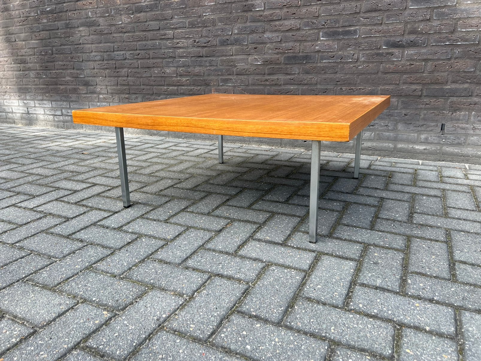 Te Koop : Vintage Salontafel Vierkant Artifort Kho Liang Le, Ophalen, Gebruikt, 50 tot 100 cm, Vierkant