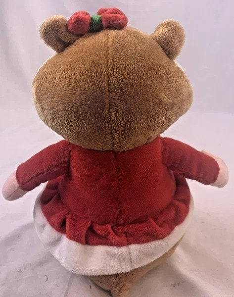 Albert Heijn Kerst hamster Knuffel Rood Jurkje Sneeuwvlok AH, Coolsingel 104, 3011 AG Rotterdam, Netherlands, Overige typen, Zo goed als nieuw