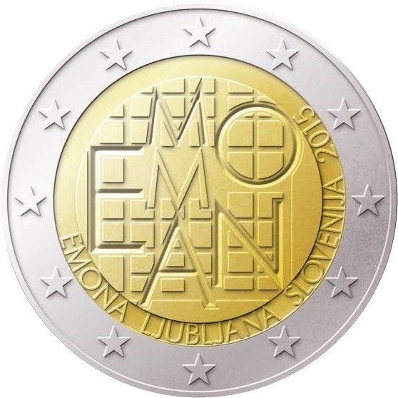 2 Euro Slovenie 2015 - Emona - UNC, Verzenden, Slovenië, 2 euro, Losse munt