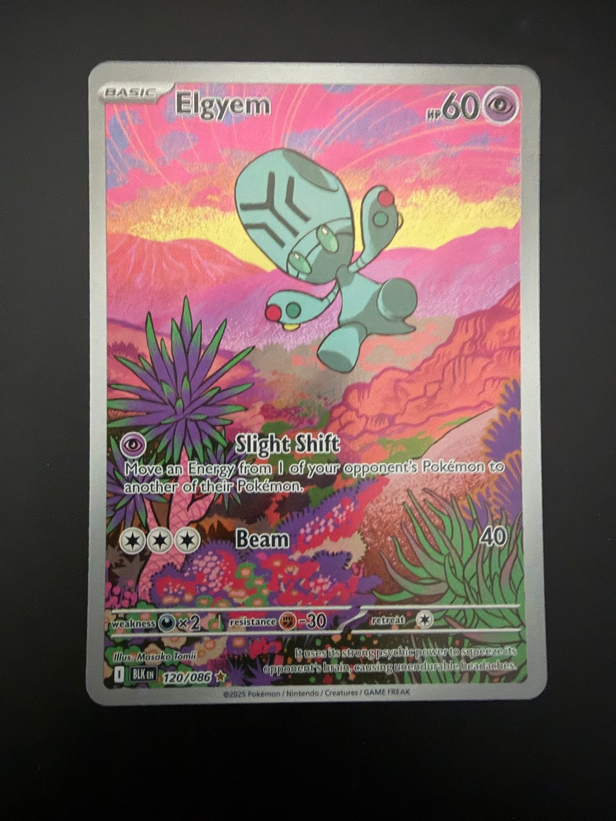 Elgyem 120/086 - Pokémon Kaart, Ophalen of Verzenden, Zo goed als nieuw, Losse kaart