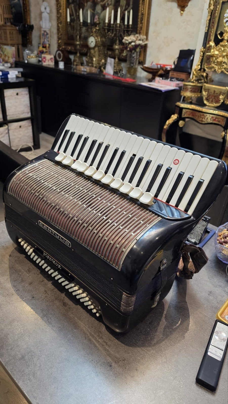 Cantulia Bloctava Accordeon 120 Bass - 4 korg koffer riem, Overige merken, Overige formaten, Met koffer, Zo goed als nieuw