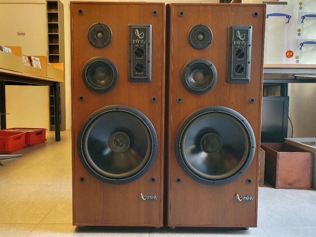 2 Luidsprekers Infinity SM 122, Audio, Tv en Foto, Luidsprekers, Ophalen, 120 watt of meer, Front, Rear of Stereo speakers, Overige merken