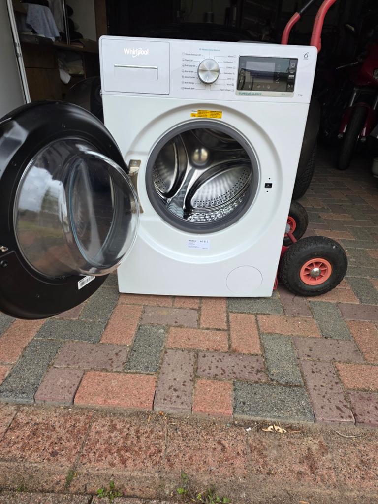 Whirlpool Wasmachine 8kg - Zo goed als nieuw, Ophalen, 1200 tot 1600 toeren, 8 tot 10 kg, Zo goed als nieuw