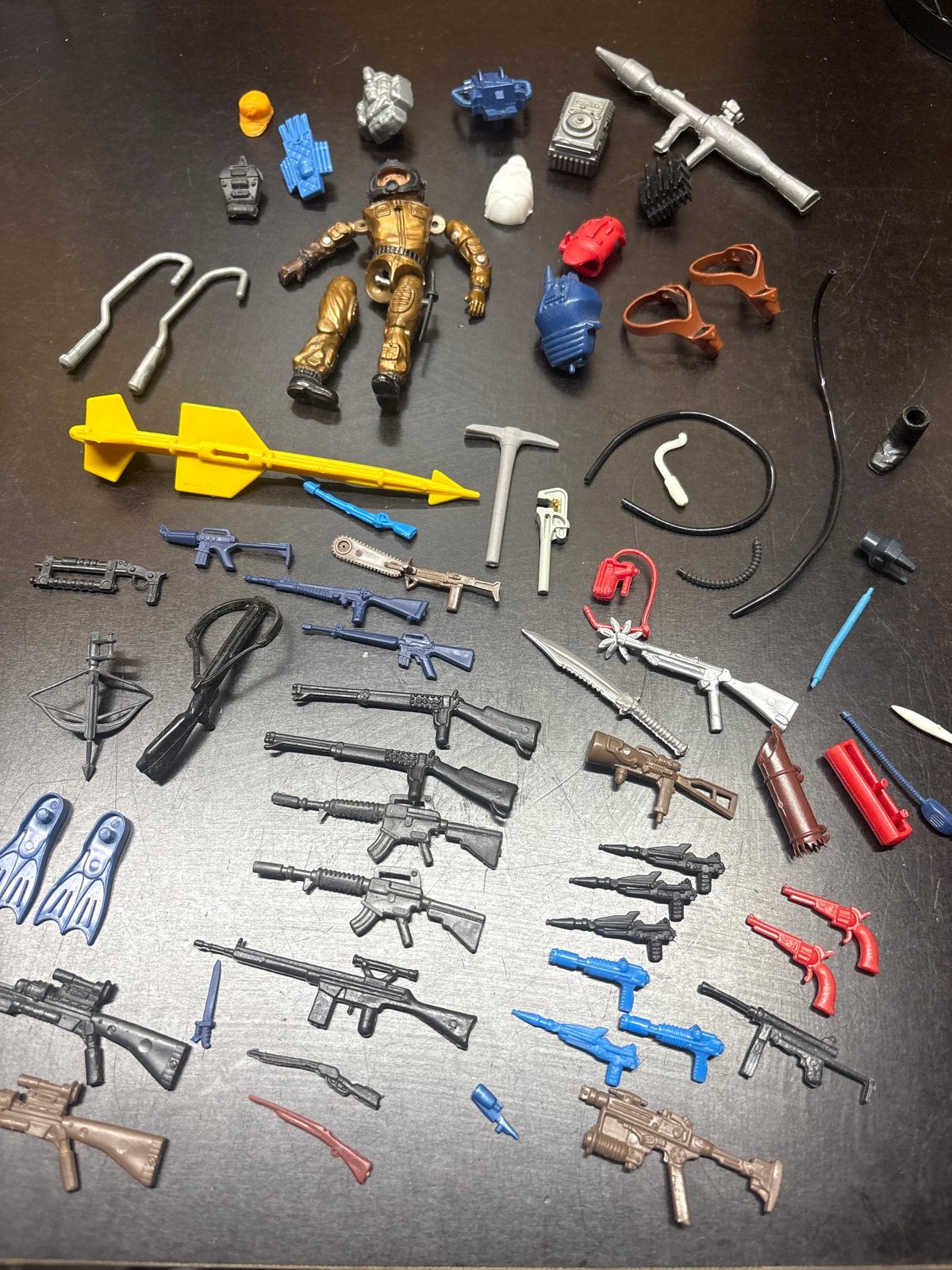Vintage G.I Joe Grote partij accessoires jaren 80, Verzamelen, Poppetjes en Figuurtjes, Ophalen of Verzenden, Gebruikt