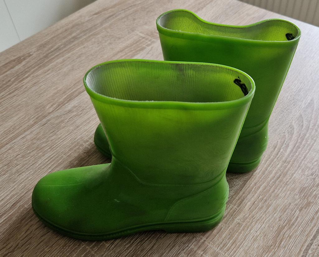 Groene regenlaarzen maat 33, Ophalen, Gebruikt, Jongen of Meisje, Laarzen
