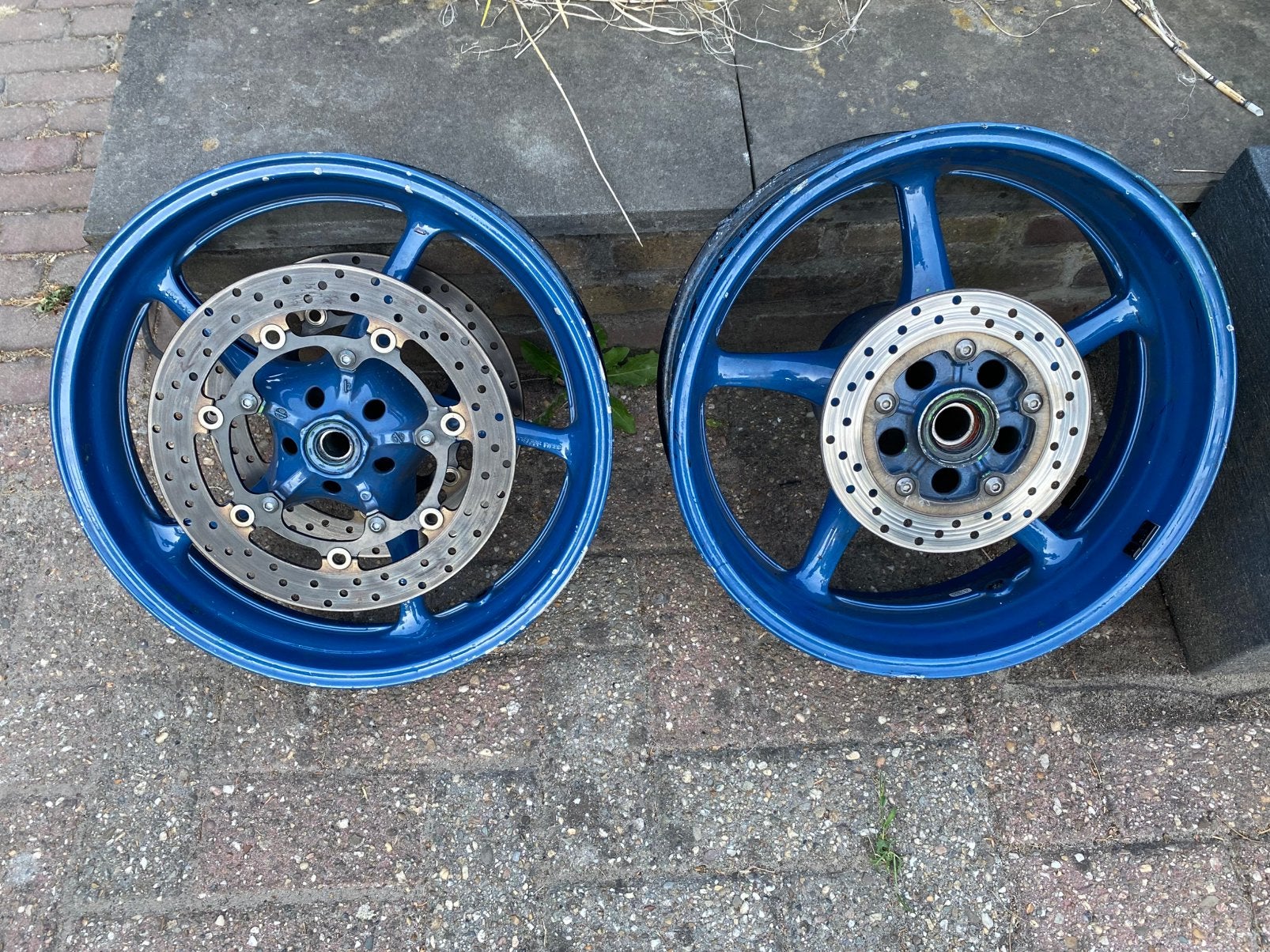 Yamaha R6 RJ05 2003 velgenset met remschijven, Ophalen, Gebruikt