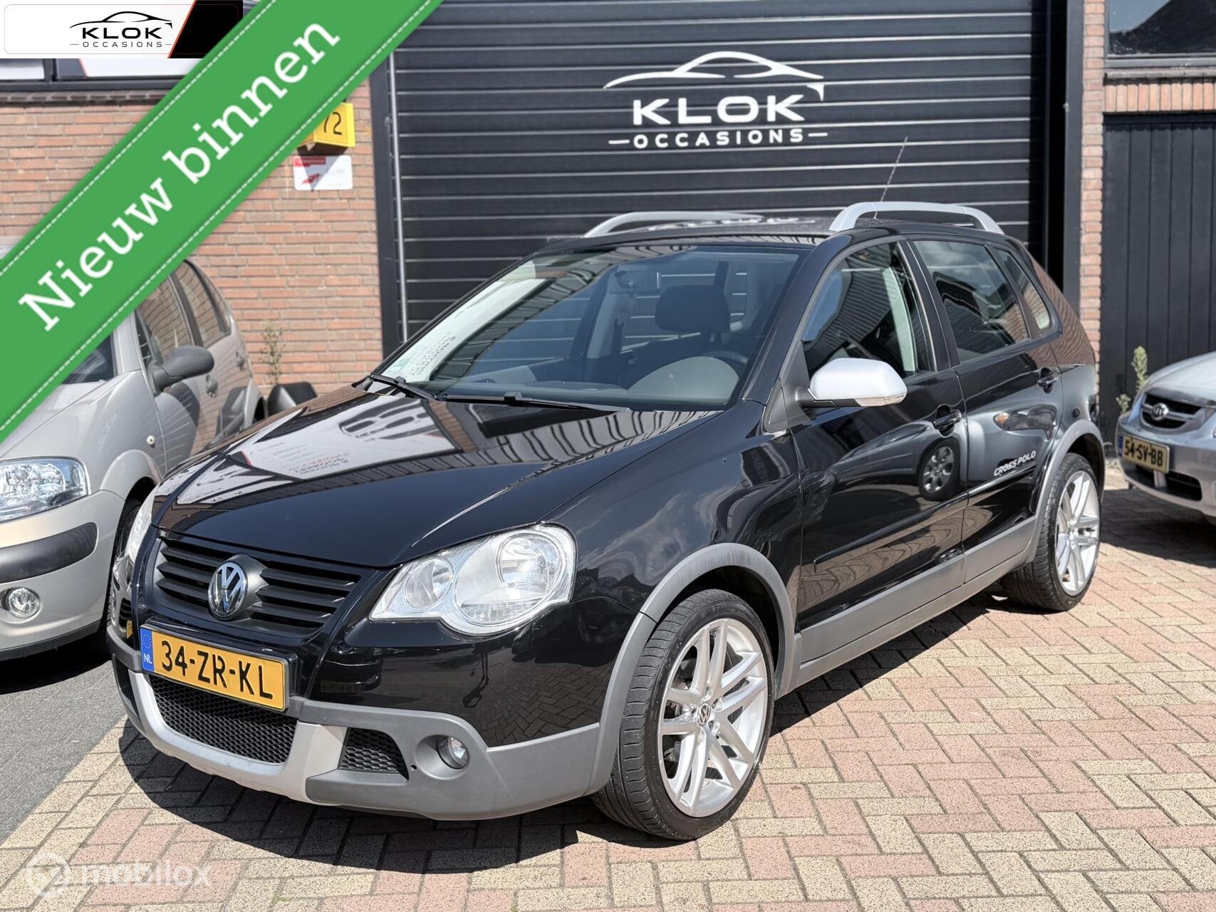 Volkswagen Polo 1.6-16V Cross NAP Airco, Voorwielaandrijving, 1064 kg, Zwart, Handgeschakeld