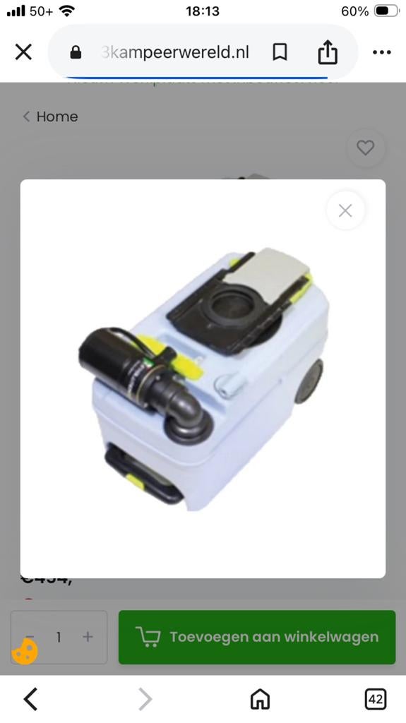Clean Evolution Toiletvermalerpomp Dometic, Ophalen of Verzenden, Zo goed als nieuw
