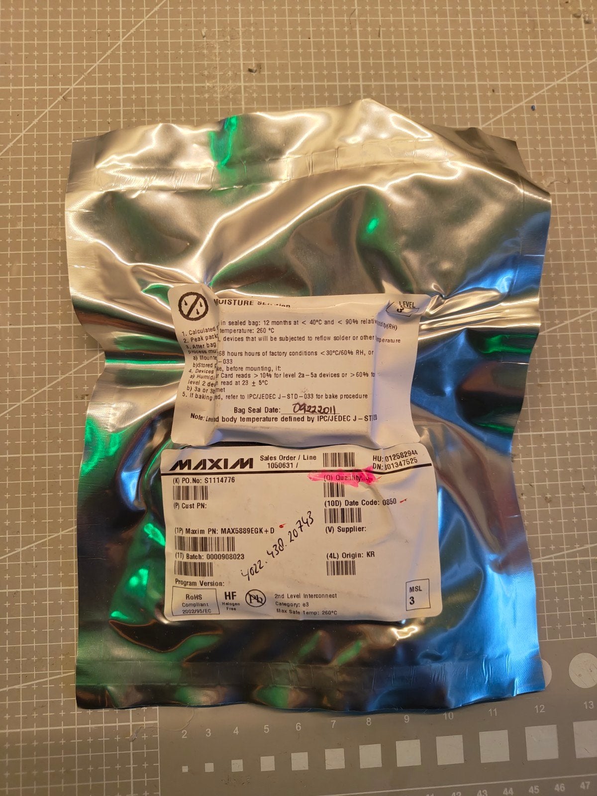 5x Maxim MAX5889EGK+D–12-bit 600MSPS DAC–Nieuw in verpakking, Computers en Software, Ophalen of Verzenden, Nieuw