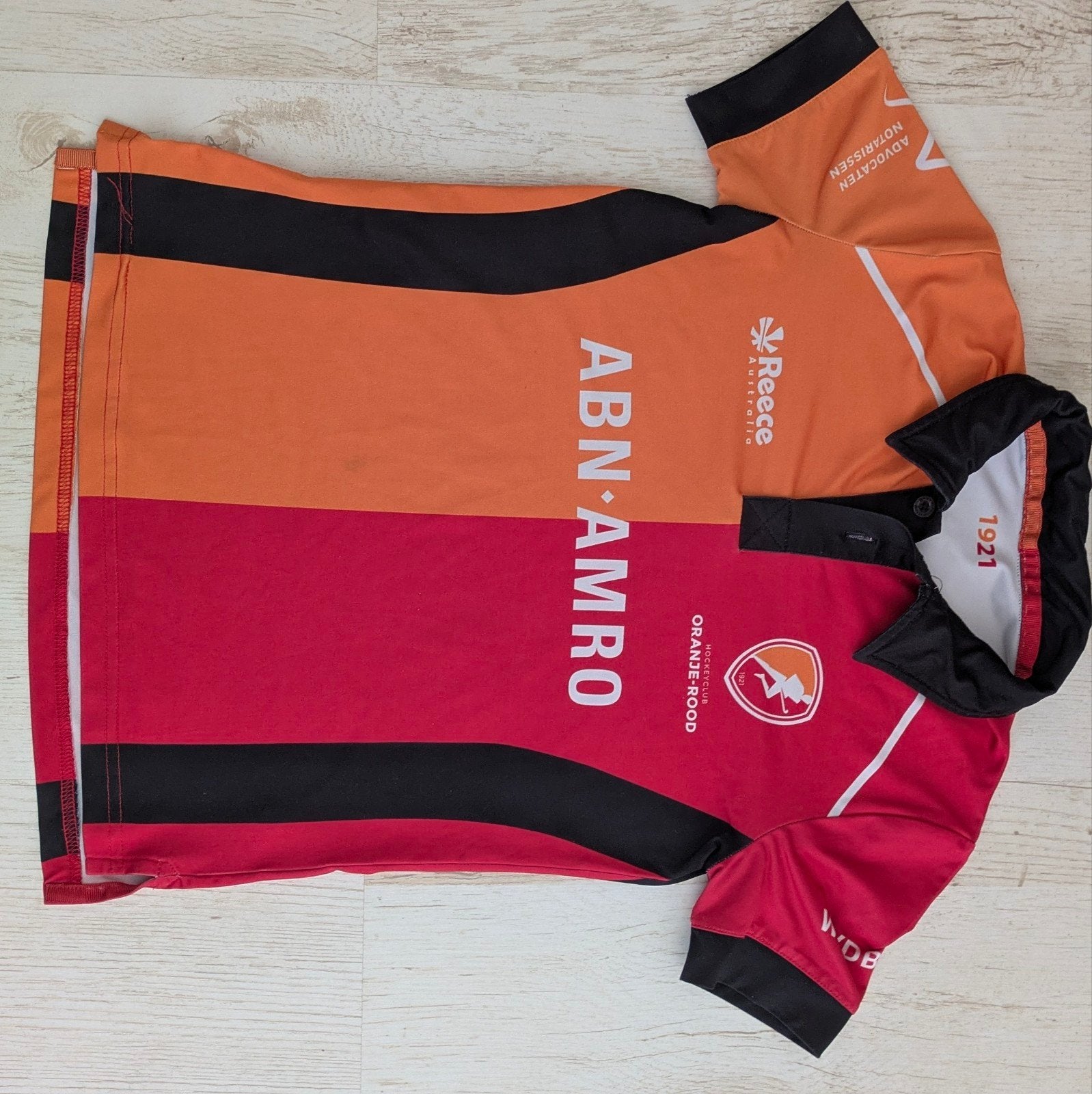 Oranje-Rood hockey shirt maat 128 (jongens), Ophalen of Verzenden, Zo goed als nieuw
