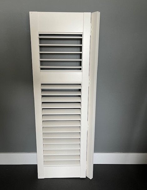 Luxe Shutters, Inclusief montageonderdelen, Wit, 131 cm, Hout