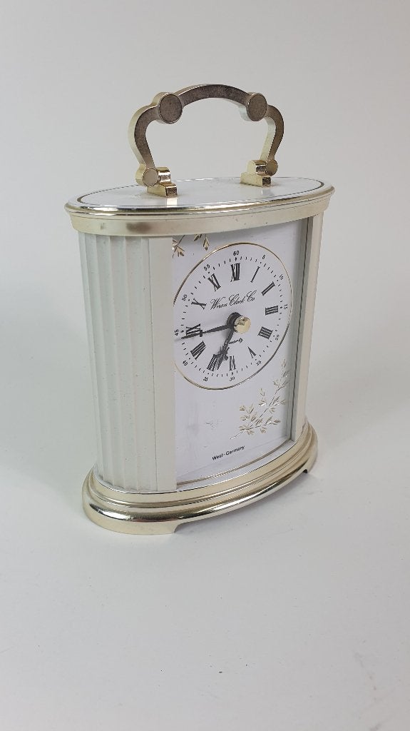 Vintage tafelklok, Wiron Clock Co, West-Germany. 6B9, Tweedehands verkoop, Tweedehands verkoop, Ophalen of Verzenden, Geen@idee.nl