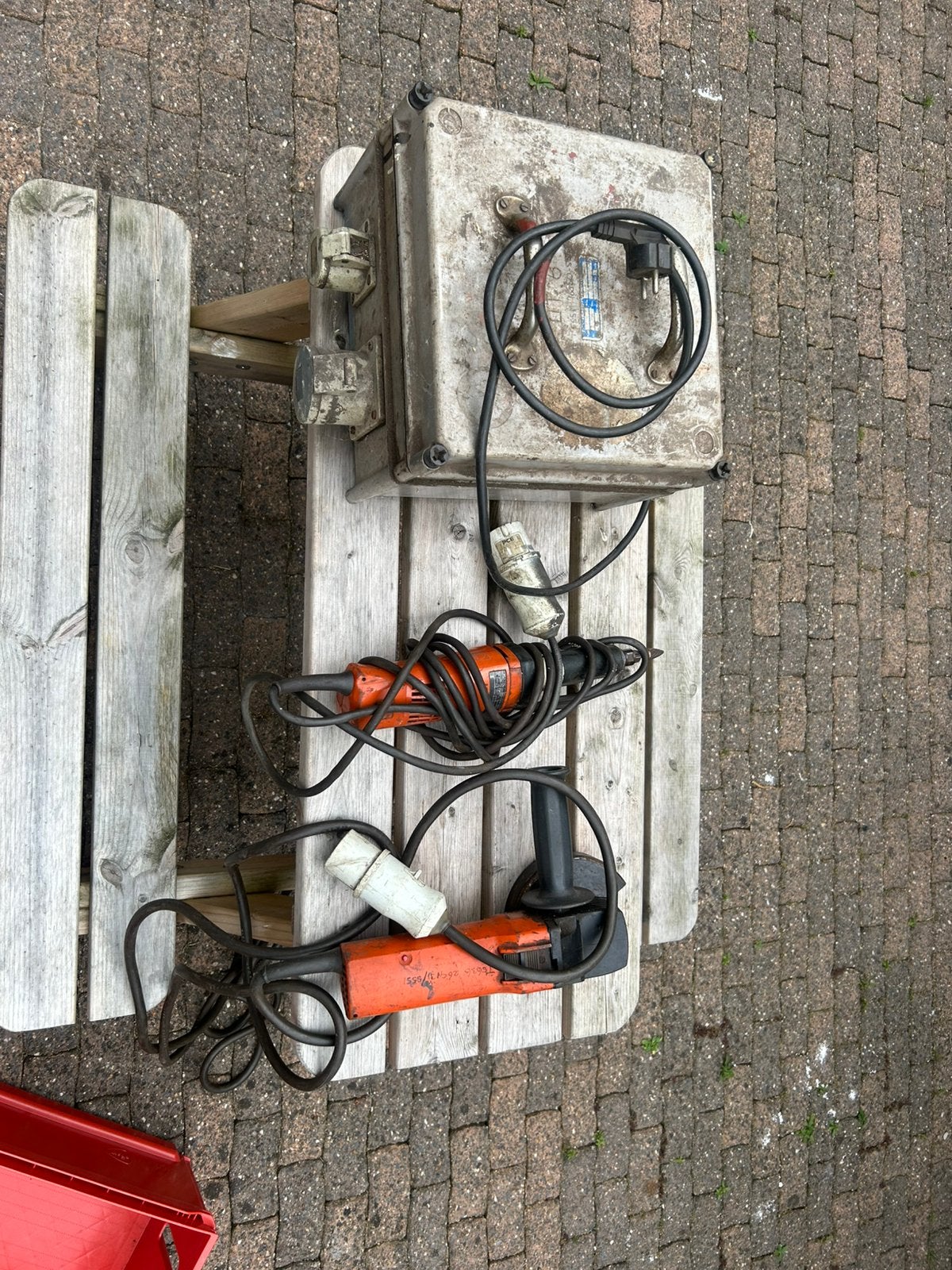 FEIN 42V gereedschap + 42V veiligheidstransformator, Ophalen of Verzenden, Gebruikt