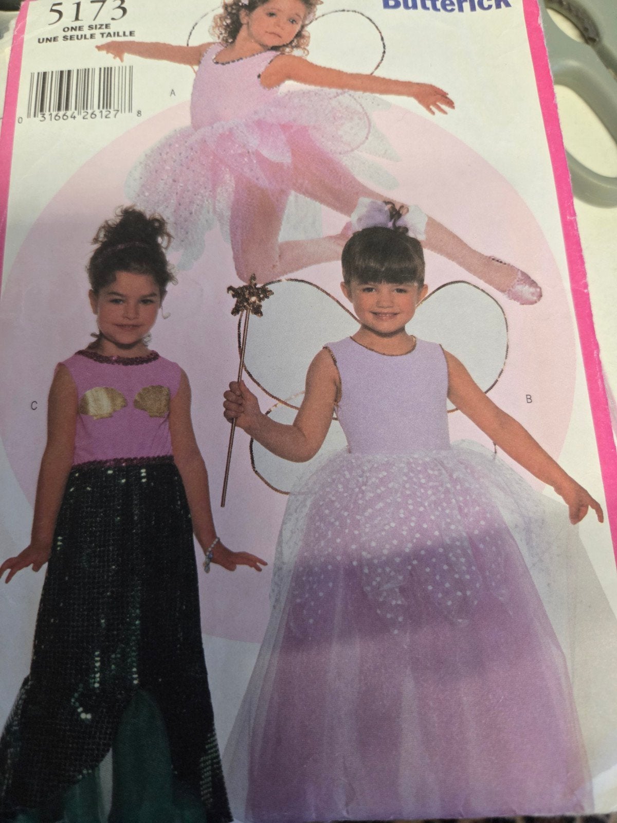 zolderopruiming Butterick 5173..zeemeermin.fee..elfje, Overige merken, Overige typen, Kind, Ophalen of Verzenden