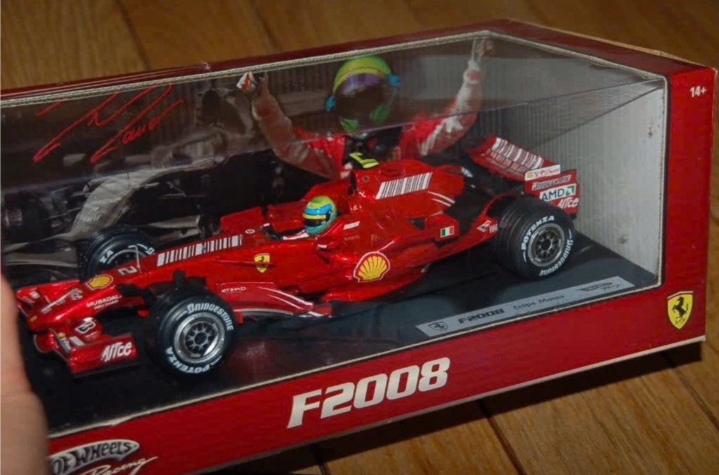 1:18 FERRARI F1 F2008 MASSA Hotwheels SEE INFO WRH, Verzenden, Zo goed als nieuw, Auto, Hot Wheels