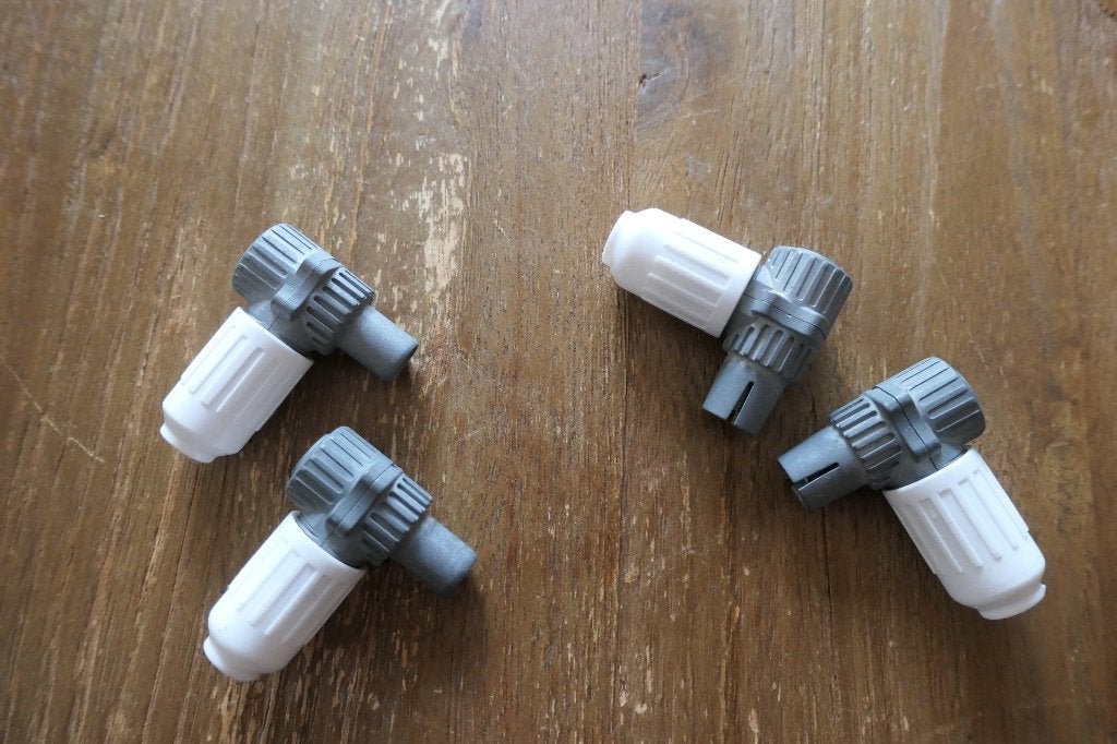 2 x set Hirschmann connectors, Ophalen, Gebruikt, Minder dan 2 meter, Coaxiale kabel
