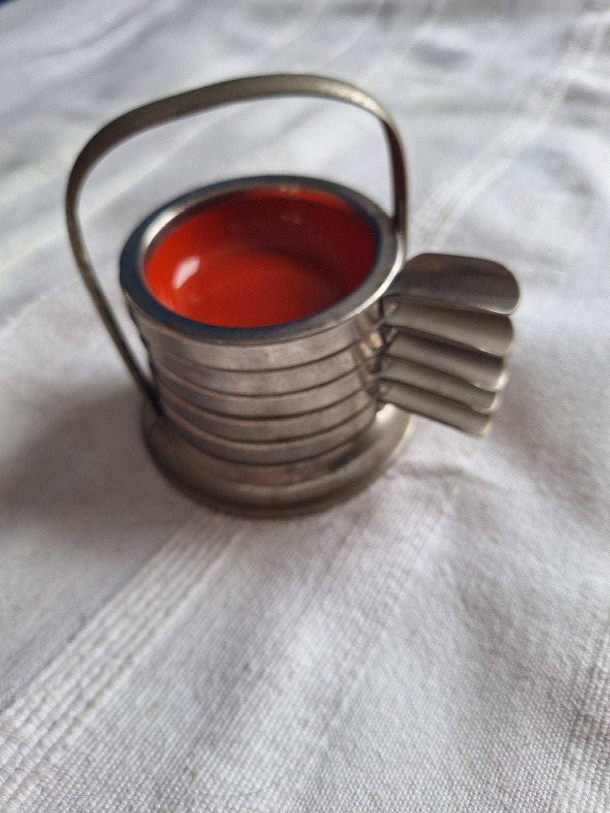 Vintage Asbak Set met 5 Gekleurde Asbakjes, Ophalen of Verzenden