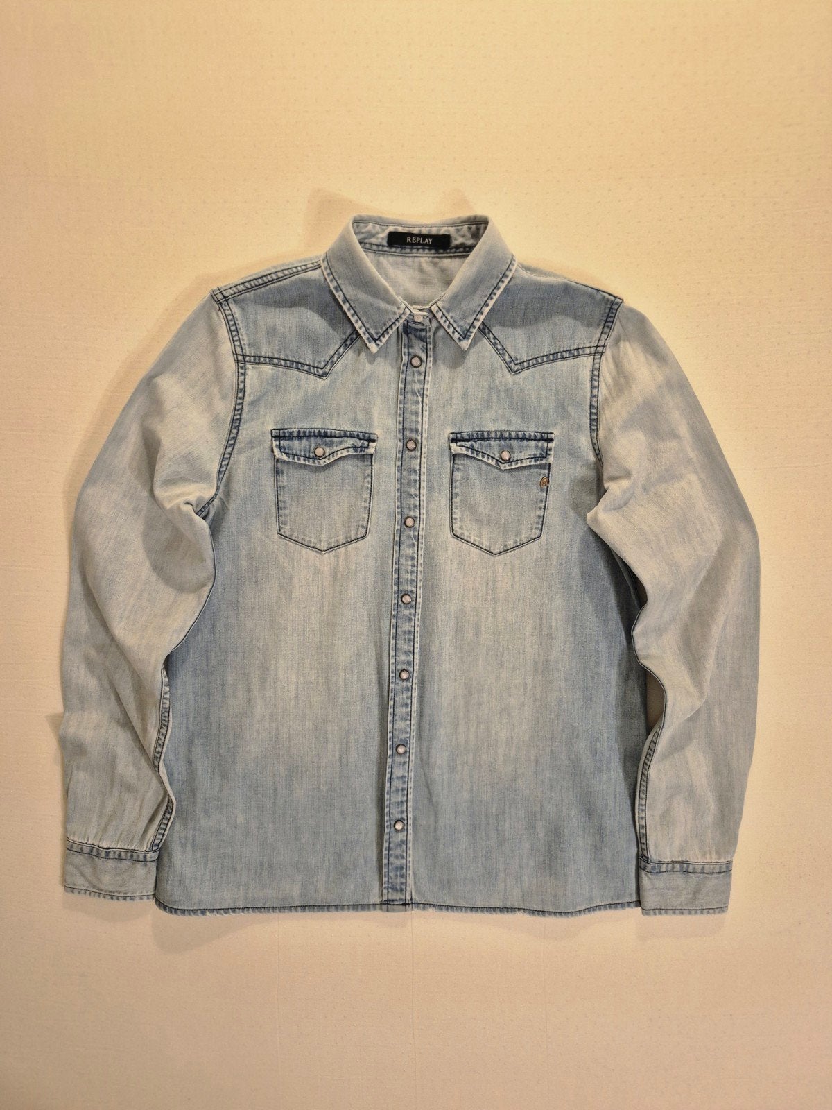 Replay spijkerblouse maat 38, Kleding | Dames, Maat 38/40 (M), Blauw, Replay, Ophalen of Verzenden